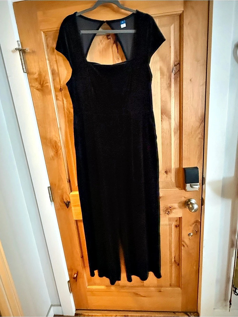 Old Navy Fit & Flare Velvet Jumpsuit Black XL